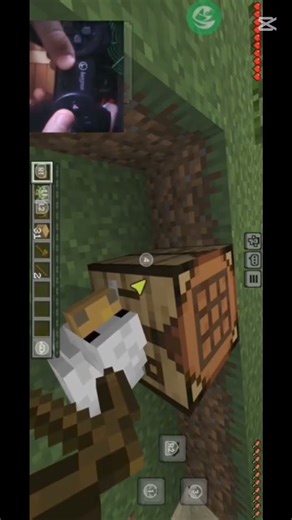 Minecraft PS1 controller gameplay.