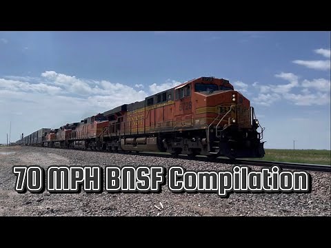 70 MPH BNSF Z-Train/Intermodal Compilation