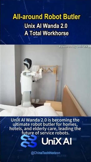 A Robot That Actually Cleans Toilets and Makes Beds | UniX AI Wanda 2.0 #Automation #AI #Robotics