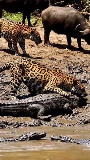 Jaguar vs Crocodile: The Ultimate Battle for Survival!
