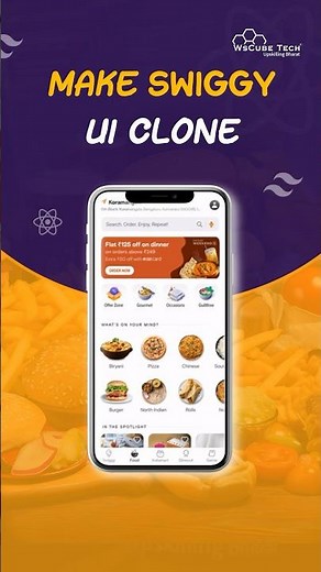Making Swiggy Clone using React and Tailwind CSS #shorts