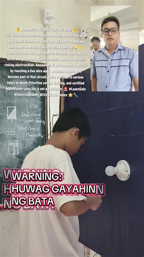 ⚠️ WARNING: LIVE WIRE TAPPING DEMO ⚠️ This video showcases students mastering electrical skills safely under licensed professional guidance—a reminder that hands-on learning thrives with expertise 💡⚡ Electricity flows through complete circuits; touching live wires and grounded objects creates a path for current, risking electrocution. Remember, if you complete a circuit by touching a live wire and a grounded object, you become part of that circuit, which can lead to serious injury or death. Pri