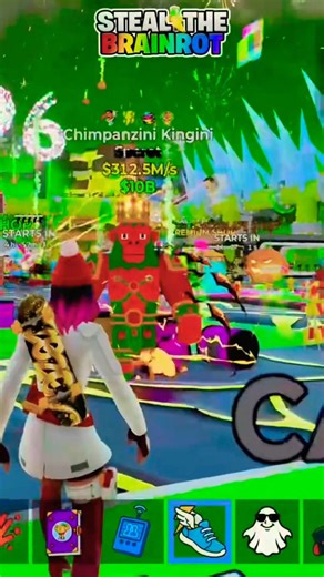 The Chimpanzini Kingini turned to a beast😭🔥#fortnite #stealabrainrot