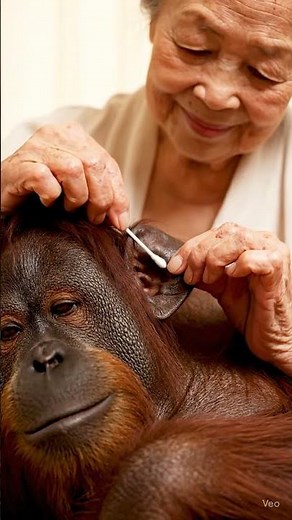 Orangutan Ear Cleaning ASMR | Relaxing Sounds for Sleep