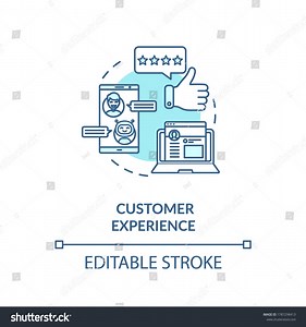 Customer Experience Turquoise Concept Icon Positive Stock Vector (Royalty Free) 1787298413 | Shutterstock