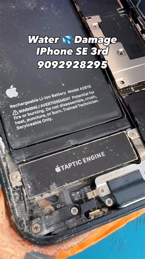 iPhone SE with water damage. #phonerepair #waterdamage #iphonerepair | KingSell Phone Fix and Sales