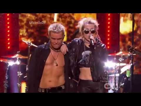 Billy Idol and Miley Cyrus Rebel Yell Live iHeartRadio Music Festival 2016 HD