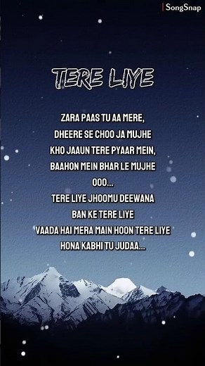 TRY WITH YOUR OWN VOICE TERE LIYE SONG LYRICS #ownvoice #song #lyrics #songlyrics #fyp#bgm