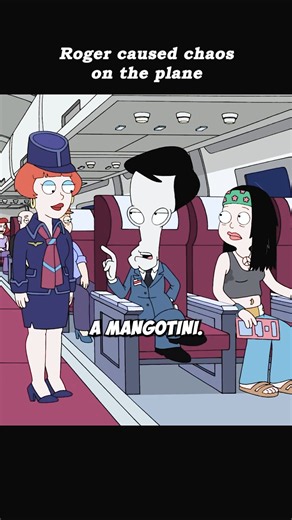 Roger caused chaos on the plane