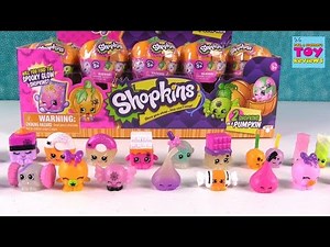 Halloween Shopkins In A Pumpkin Surprise 2 Pack Glow In The Dark Blind Bag Fun | PSToyReviews