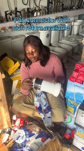 Pan connector with non return available @Mr & Mrs Renco @RENCO PLUMBING ACADEMY #plumbing #plumber #plumbingstore #rencoplumbing