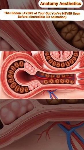 The Hidden LAYERS of Your Gut You've NEVER Seen Before! (Animation )|Anatomy Aesthetics| Guts Health