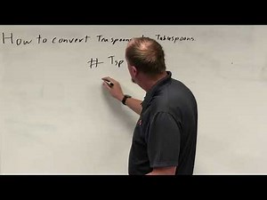 How to Convert Teaspoons to Tablespoons