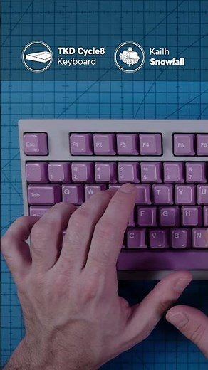 Cerakey Ceramic Purple Keycaps Sound Test on TKD Cycle8 Keyboard!