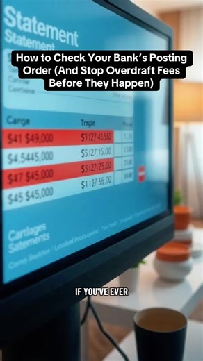 Banks don’t hide overdraft fees — they bury the rules that cause them. Your posting order determines whether one low balance becomes one fee or five. This is how to find that policy, understand it, and protect yourself before fees hit. Save this and check your agreement. #BankingExposed #OverdraftFees #BankPolicies #HiddenFees #MoneyEducation