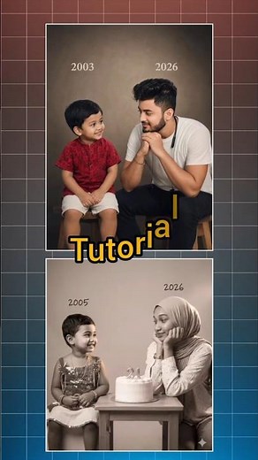 Trending Ai Photo Edit 🔥 Childhood Vs Present Look Tutorial | Birthday Trend Instagram Post