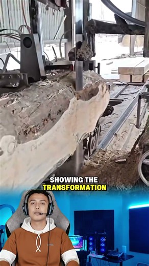 Wide Wood Beam Sawing Process