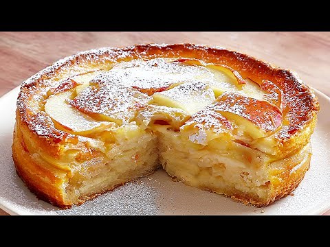 More apples than dough! Super creamy apple pie! Cake in 10 minutes!