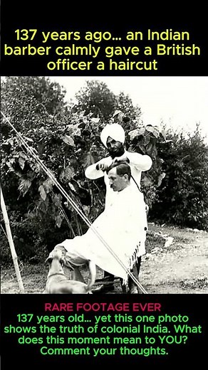 137 Years Ago… This Rare 1888 Indian Barber Scene Will Shock You! 🇮🇳✨ | Colonial India | #shorts