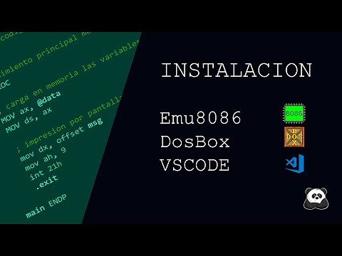 Como Instalar EMU8086 | DosBox y MASM | Extension de Assembler en Visual Studio Code