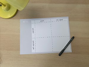 Cute A4 Eisenhower Matrix Desk Pad Organiser | *digital Download* | Desk Stationery | to Do List Notepad | ADHD Support Printable - Etsy