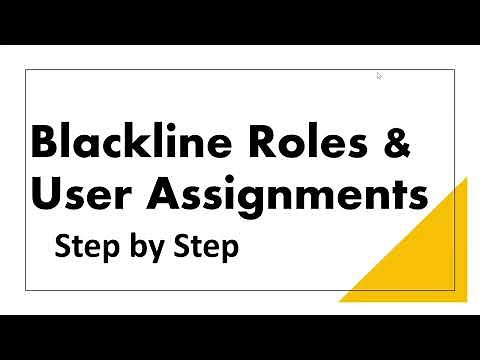 How to create Blackline Roles| Blackline User creation| Assign blackline roles to blackline Users