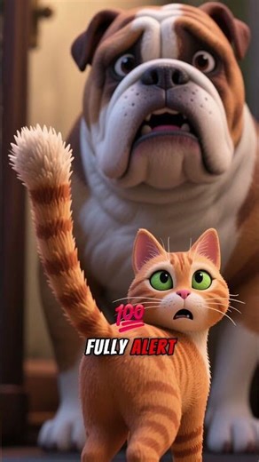 What is he looking at?! 🙀👻 #Shorts #ScaryCats #FunnyAnimals