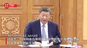 独家视频丨习近平：中国和冰岛都积极倡导性别平等 愿推动全球妇女事业得到新发展-国内国际