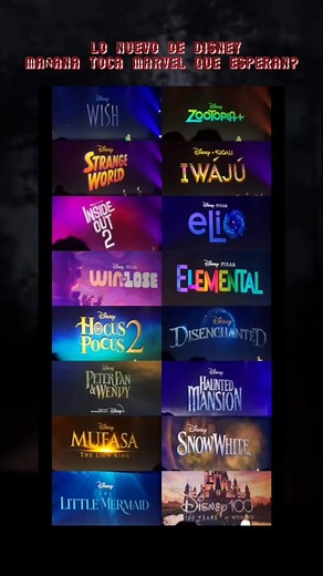 ¡Nuevos Anuncios de Disney, Pixar, y Marvel en la Expo D23!