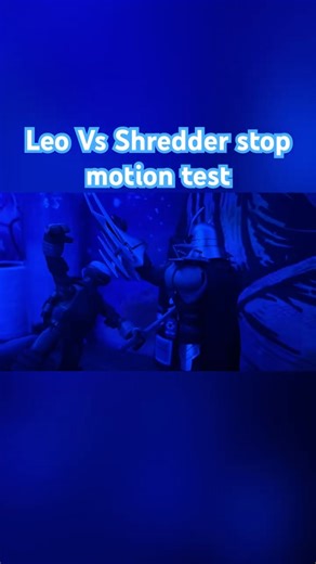 TMNT Leo Vs Shredder Stop Motion Test #tmnt