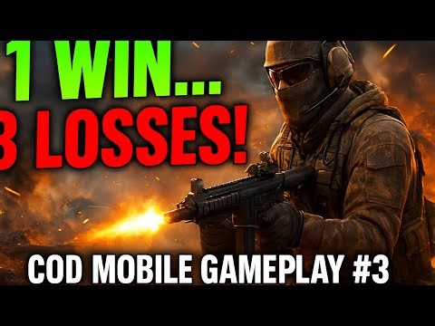 “3 Losses, 1 Win… But That 1 Win Feels Like Victory! 💥 | CODM Gameplay #4”
