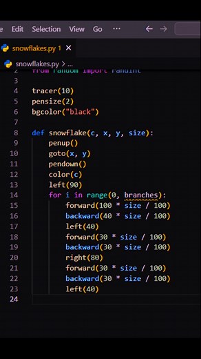 Create Stunning Snowflakes with Python Turtle Graphics