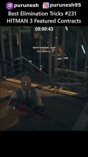Best Elimination Tricks #231 🔥😎 HITMAN 3 Featured Contracts #shorts #gaming #hitman3 #hitmanwoa