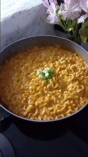 Creamy buldak carbonara ramen 🍜