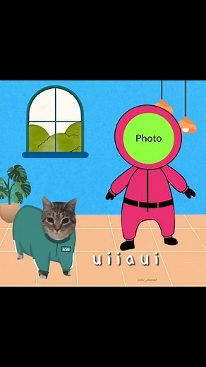 Cat Version of Squid Game Template for CapCut