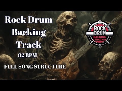82 BPM Rock Drum Track – Slow and Heavy Groove