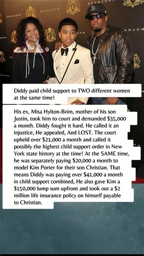 Diddy Paid 41K A Month In Child Support To Two Women At Once