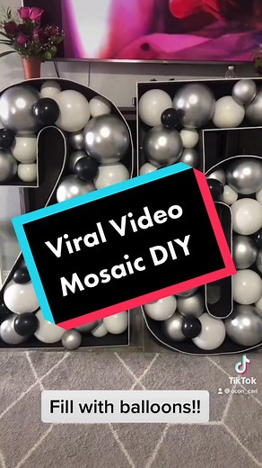DIY Balloon Mosaic Tutorial for Party Decor