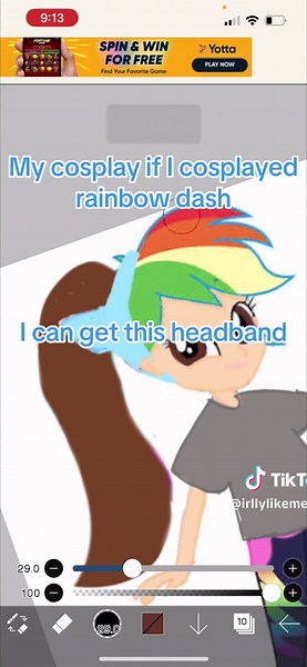 Rainbow Dash Cosplay Transformation