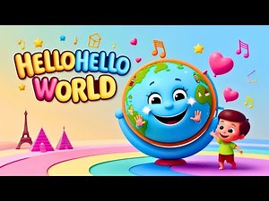 🌍 Hello, Hello World | Greeting Song for Kids | Smiley Rhymes Welcome Song 🎶👋