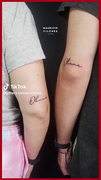 Fine Line Ohana Tattoo: Celebrate Family Bonds