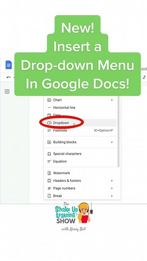 Custom Drop-down Menus in #GoogleDocs #googleclassroom #googletricks #teachersoftiktok #tiktokteacher #teacherlife #tiktokteachertips #teachertiktok #foryou #screamitout #FindYourEdge