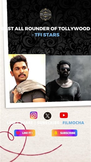 🔥 Tollywood Best All-Rounder Hero! | NTR vs Bunny vs Charan vs Prabhas vs Mahesh!