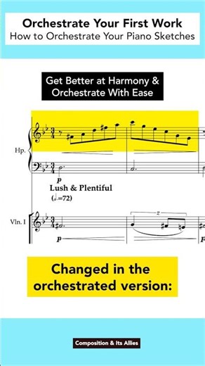 Orchestration | using harmony to re-voice chords #orchestration
