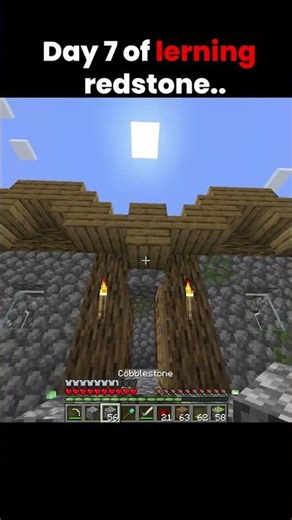 Day 7 of learning redstone and this happened #minecraft