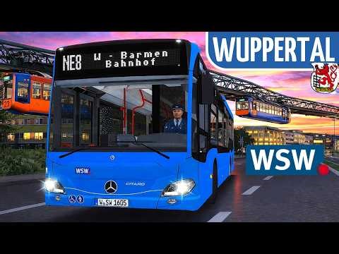 OMSI 2 🚌 - WUPPERTAL NIGHTLIFE! 🌙 WSW Line NE8 🚟 - Let's Play OMSI 2 [#1050]
