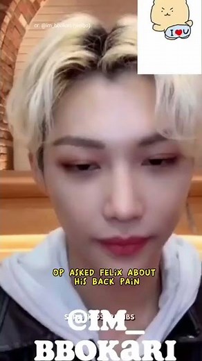 Felix talks about his back injury + him cutely imitating pictures