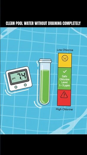 Swimming Pool Cleaning Using Chemicals 😱