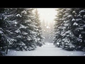 Gentle Snowfall in a Christmas Forest ❄️| ASMR Snow Sounds for Sleep & Relaxation