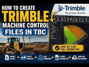 Trimble Business Center Machine Files Tutorial (TBC Earthworks Model Setup)
